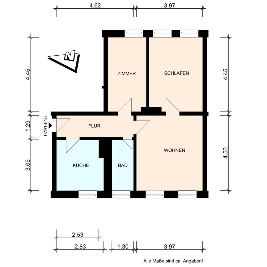 Renovierte 3-Zimmer-Wohnung am Ostorfer See - 19061 Schwerin - Foto 2