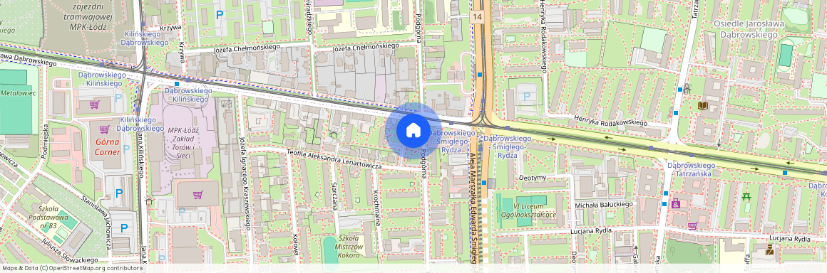 ul. gen. Jarosława Dąbrowskiego, Chojny, Górna, Łódź, łódzkie