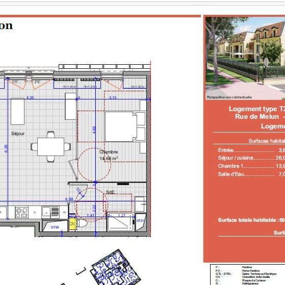 T2 50 m² résidence neuve à Pringy - Photo 2