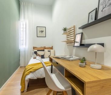 Room in a shared 9-bedroom apartment for rent in Nueva España, all ... - Photo 5