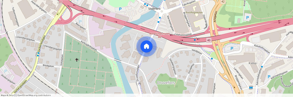 Druveforsvägen, Borås