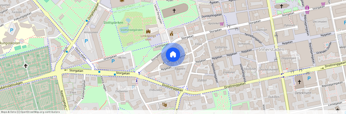 Pilens Backe 4, Innerstaden