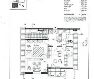 Ansprechende , neu renovierte Dachgeschosswohnung in ruhiger Lage Mannheim-Rheinau - Foto 1