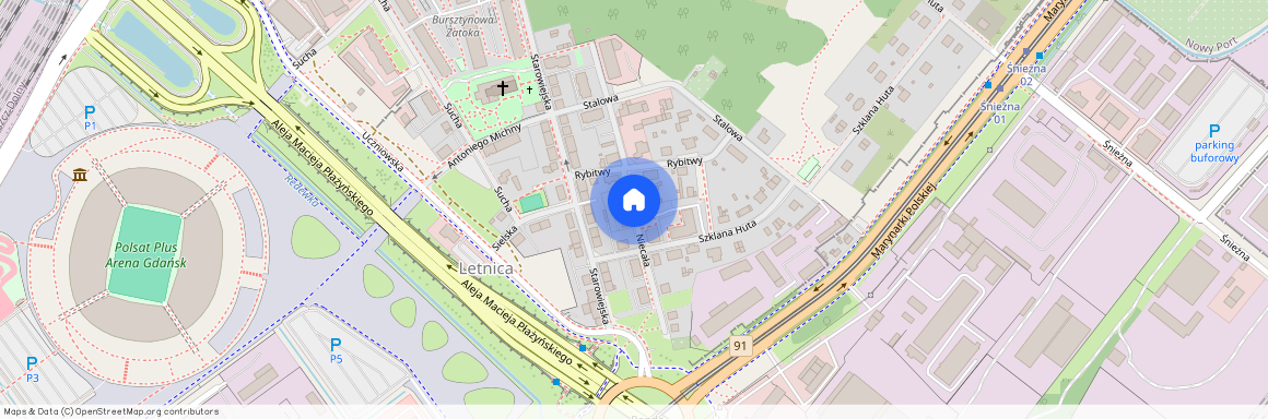 ul. Niecała, Letnica, Gdańsk, pomorskie