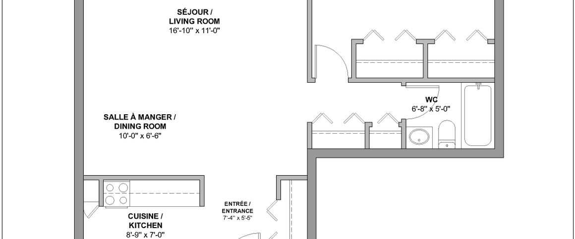 Modèle 3 1/2 régulier - Photo 1