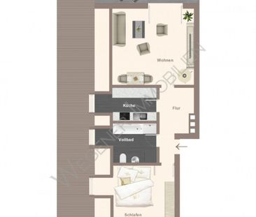 *** Großzügige 2 Zi-DG-Wohnung mit Balkon und TG-Duplex in guter La... - Foto 1