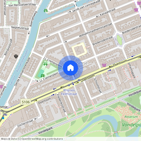 Overtoomse Sluis, 1054 TZ, Rhijnvis Feithstraat, Amsterdam