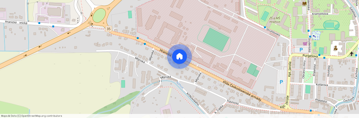 Třída Československé armády, Hranice - Hranice I-Město, okres Přerov