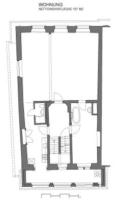 2.5 Zimmer, 108 m², 1. Stock - Photo 1