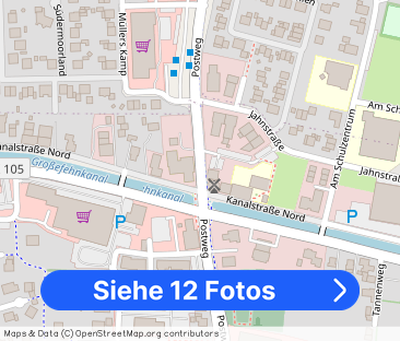 Erstbezug: Großzügige Oberwohnung mit Carport in Kanallage von Groß... - Foto 1