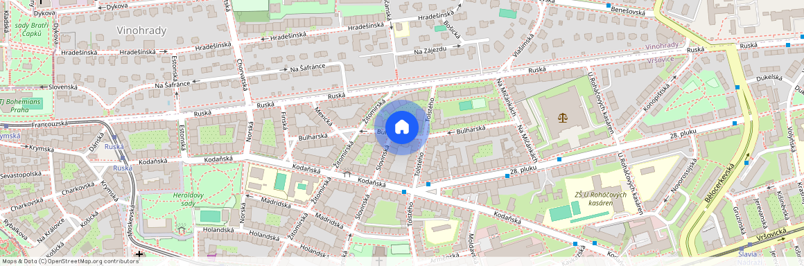 Bulharská, Praha 10 - Vršovice