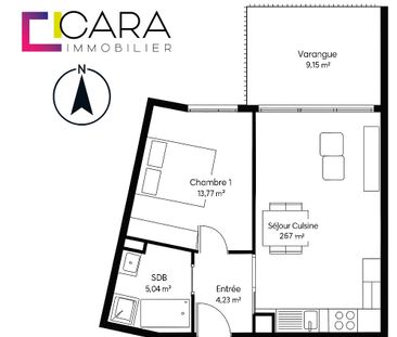 Location Appartement 2 pièces 44m² REMIRE MONTJOLY 97354 - Photo 5