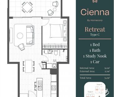 CIENNA VARSITY RIDGE - 1 Bedroom Executive Apartment - Photo 1