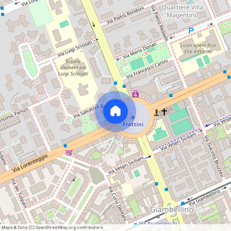 Piazza Pietro Frattini, Milan, Lombardy 20146