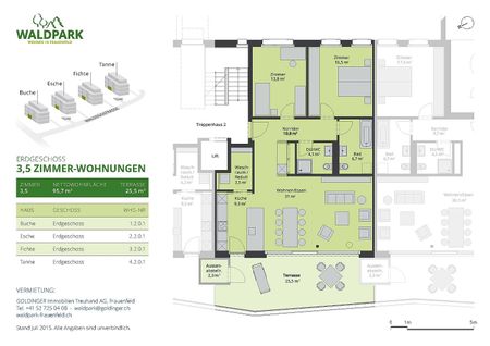 Waldpark Frauenfeld - Wohnung an schönster Lage in Frauenfeld! - Foto 4