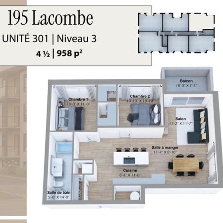 Appartement neuf 2 chambre 1 salle de bain - Photo 4