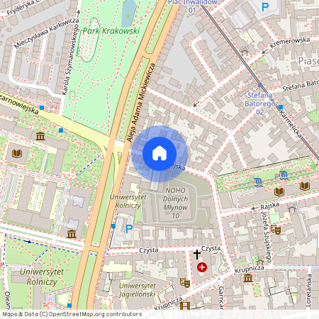 ul. Czarnowiejska, Piasek, Stare Miasto, Kraków, małopolskie