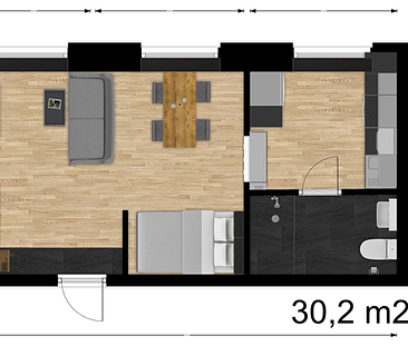 30 kvm på Norrmalmsgatan 8F, Sundsvall - Foto 1