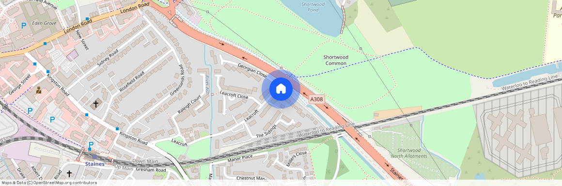 Leacroft, Staines-upon-Thames, Surrey, TW18