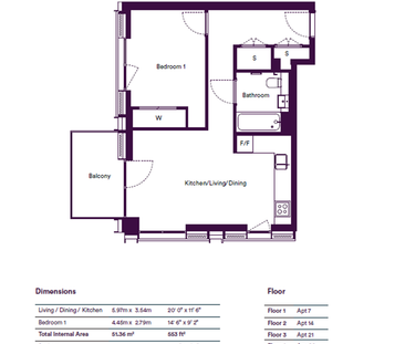 1 Bedroom, L&Q at Queen's Quarter - Photo 6