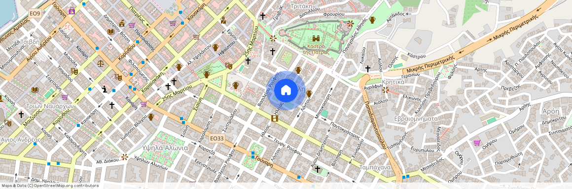 Παντοκράτορος - Αρχαίο Ωδείο (Πάτρα)