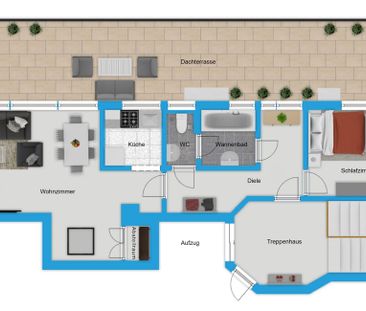 Sun-drenched penthouse with an exceptional 76 m² terrace in a quiet... - Photo 6