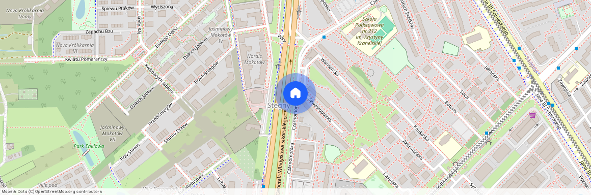 ul. Czarnomorska, Stegny, Mokotów, Warszawa, mazowieckie