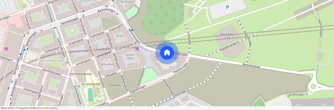 Barkarbyvägen 134, Barkarbystaden