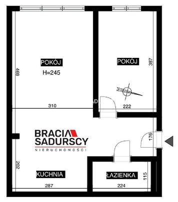 Mieszkanie Kraków Bieżanów-Prokocim powierzchnia 40.0 m² C206-WM-58618 - Фото 1