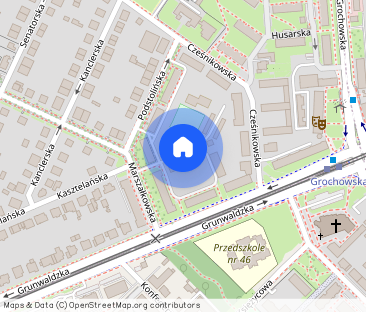 Grunwald, 2 pokojowe mieszkanie 44,5 m2 z oddzielną kuchnią - Zdjęcie 1