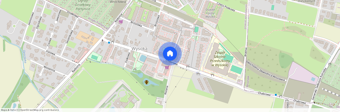 Chabrowa, Wysoka, Kobierzyce, wrocławski, dolnośląskie