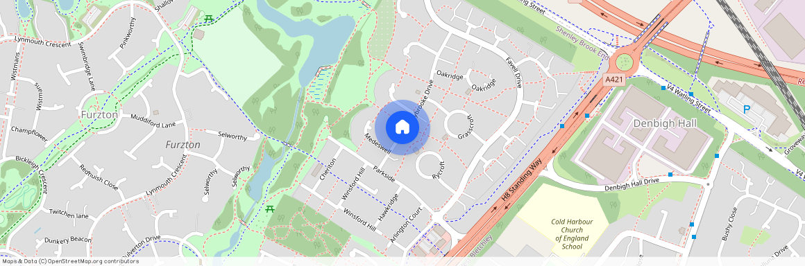 Furzton - Lovely Bedroom Home With Freshly Painted Walls & Brand New Carpets!, MK4