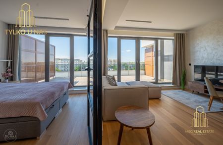 Piękne dwa pokoje z panoramą miasta i dużym tarase - Zdjęcie 2