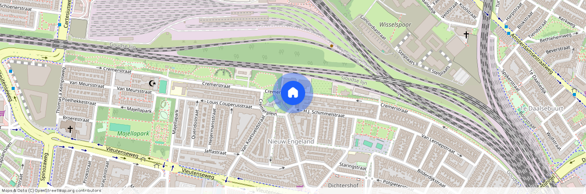 Nieuw Engeland, Th. a. Kempisplantsoen en omgeving, 3532 BZ, Cremerplein, Utrecht