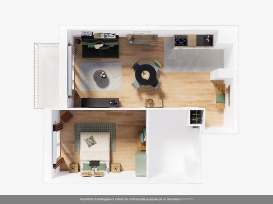 location Appartement T2 DE 43m² À COURBEVOIE - Photo 1