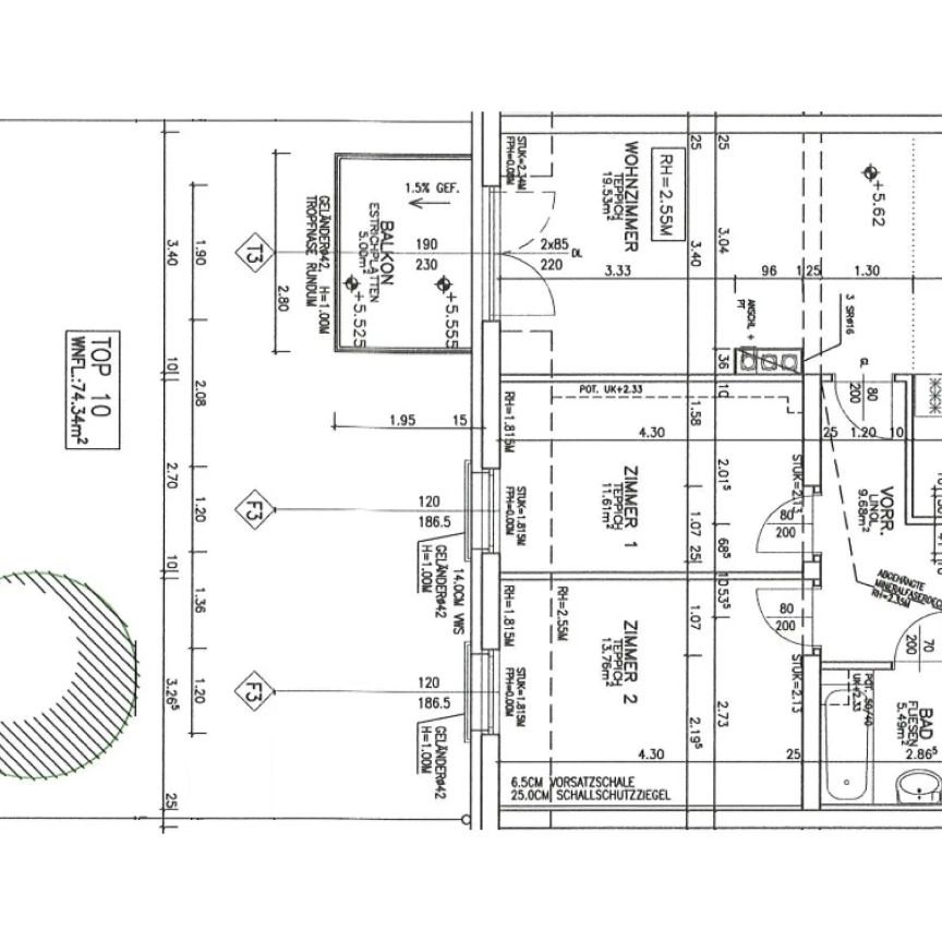 3-Zimmer-Wohnung mit Balkon, Top 10 - Photo 2