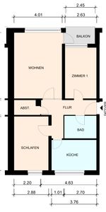 Modernisierte 3-Zimmer-Wohnung im Hochparterre mit Balkon - 24568 Kaltenkirchen - Foto 4