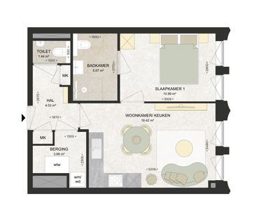 Appartement te huur: Kennedylaan 338 2035 TR Haarlem - Photo 1