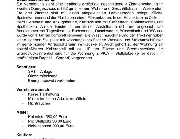 3 Zimmer Wohnung ab 01.02.2026 - Photo 1