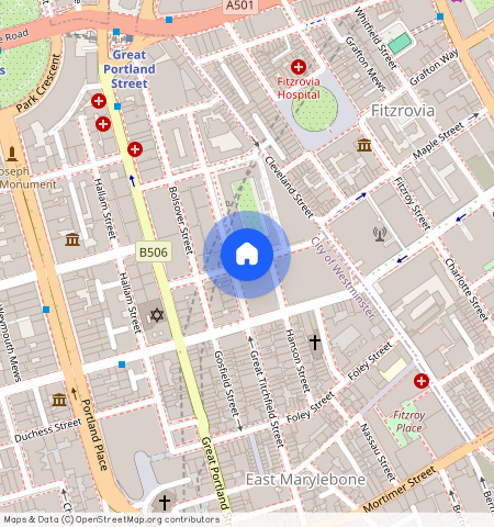 Clipstone Street, Fitzrovia, London, W1W