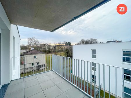 Geförderte 2-Zimmer-Wohnung mit Tiefgaragenparkplatz und Balkon in Gallspach. Erstbezug! - Foto 5