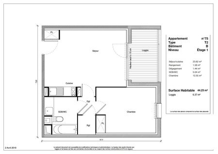 Location Appartement 2 pièces 44m² ST JORY 31790 - Photo 2