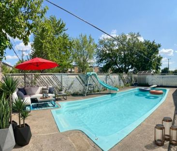 6 1/2 avec piscine creusé,cour,parking, sous-sol - Photo 2