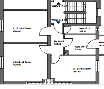 3 Zimmer Wohnung mit Balkon - Foto 3