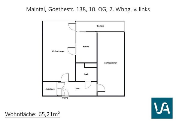 ﻿Schöne 2-Zimmer-Wohnung in Maintal-Bischofsheim zu vermieten!! - Photo 1