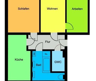 Gepflegte 3-Zimmerwohnung ... Tageslichtbad mit Wanne und Dusche ..... - Foto 1