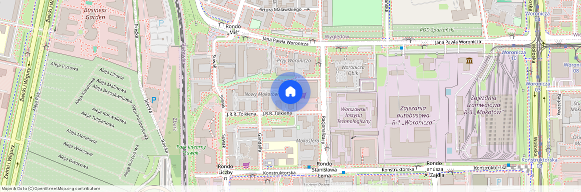 ul. J. R. R. Tolkiena, Służewiec, Mokotów, Warszawa, mazowieckie