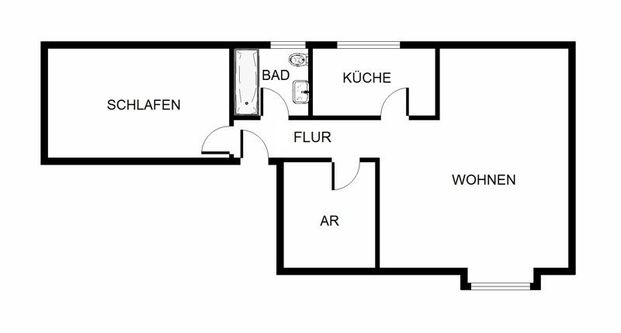 Schnuckelige Wohnung unter'm Dach - mit Einbauküche - Photo 1