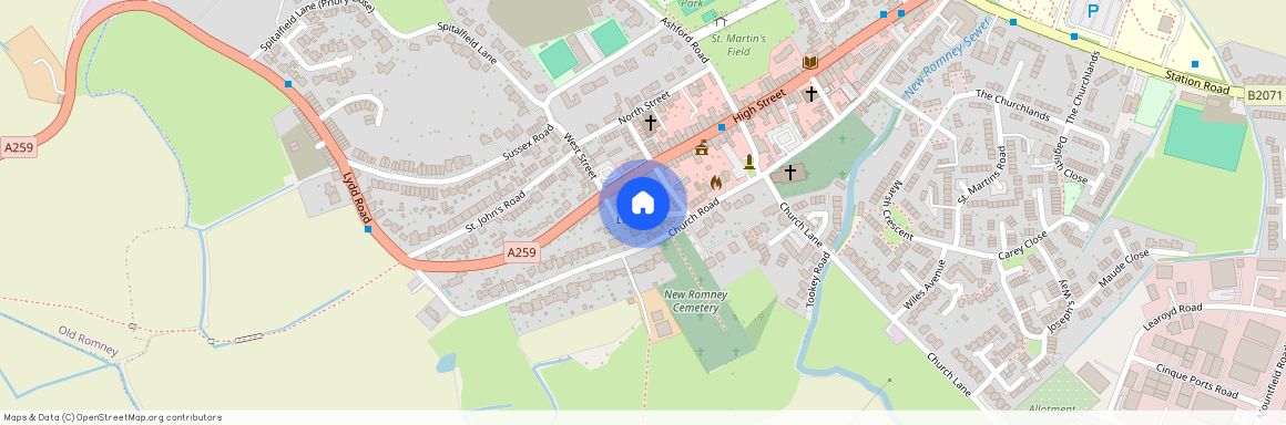 Lions Road, New Romney, Kent, TN28