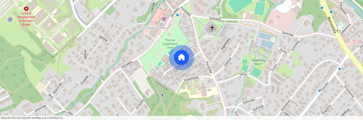 ul. Tenisowa, Mikuszowice Śląskie, Bielsko-Biała, śląskie